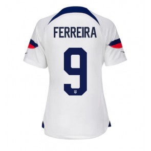 Forenede Stater Jesus Ferreira #9 Hjemmebanetrøje Dame VM 2022 Kort ærmer
